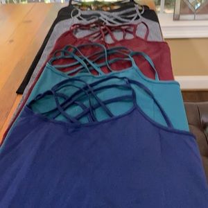 Zenana Outfitters Criss Cross Tanks x 5